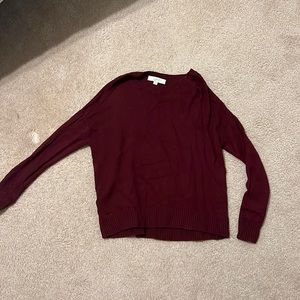 Dark maroon sweater